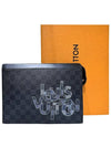 N60308 Damier Graphite Canvas Pochette Voyage MM Clutch - LOUIS VUITTON - BALAAN 9