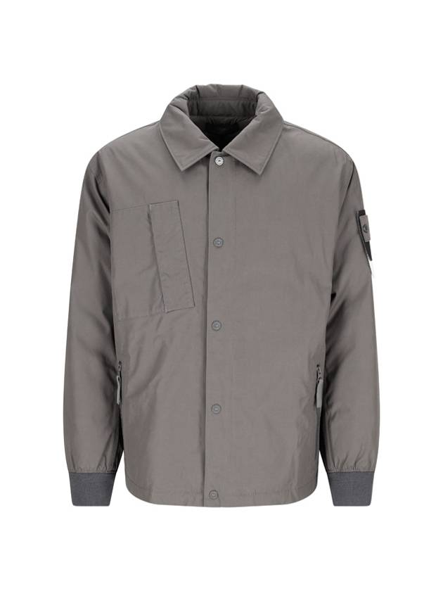 Ghost Piece O-Ventile Down Jacket Grey - STONE ISLAND - BALAAN 2