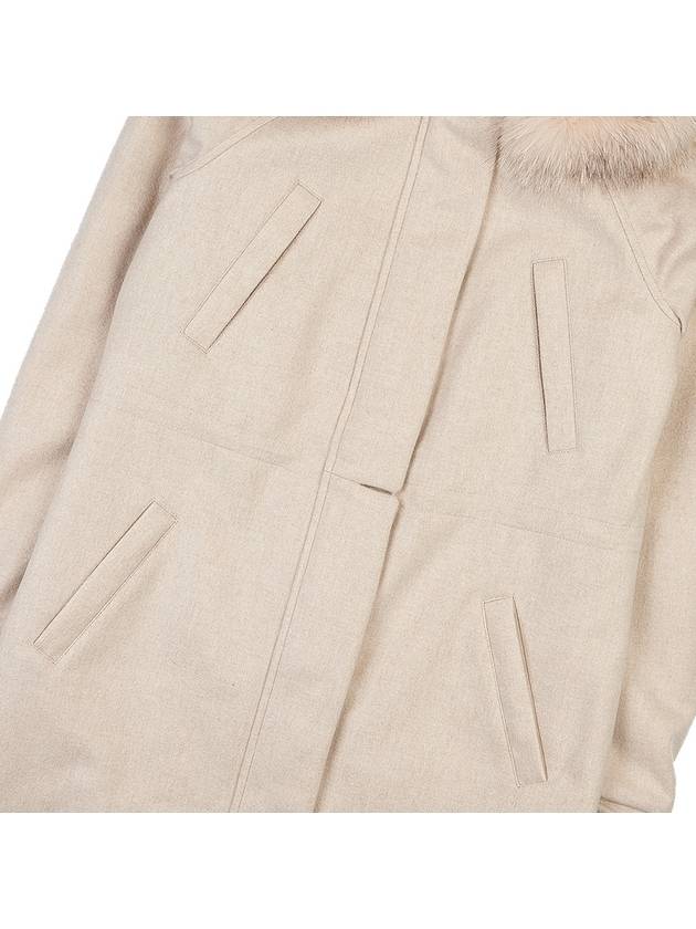 Cashmere Storm System Icery Long Padding Natural Melange - LORO PIANA - BALAAN 8