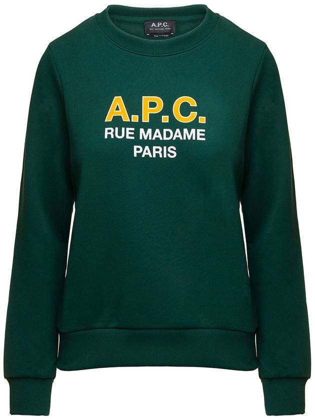 Women's Madame Logo Print Knit Top Green - A.P.C. - BALAAN 2