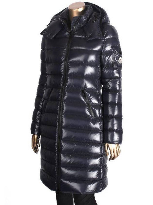 1C51300 68950 742 MOKA Glossy Navy Long Padding - MONCLER - BALAAN 1