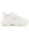 Women's D Wonder Strap Rubber Sole Low Top Sneakers White - DIOR - BALAAN 3