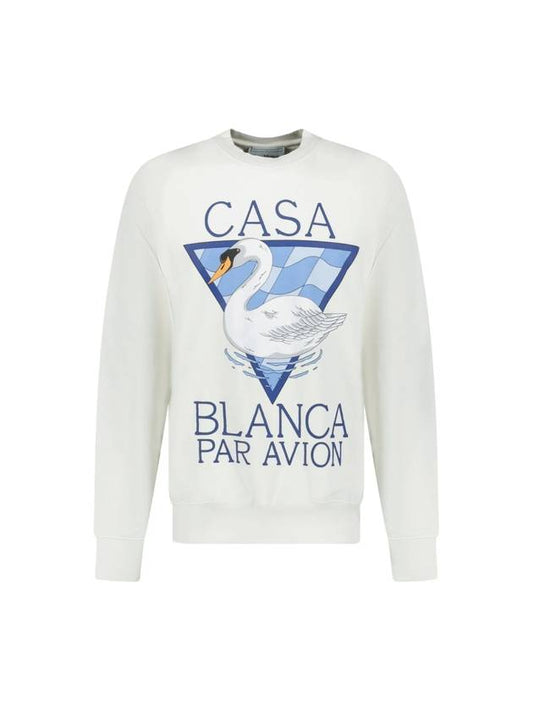 Par Avion Sweatshirt Off White - CASABLANCA - BALAAN 1