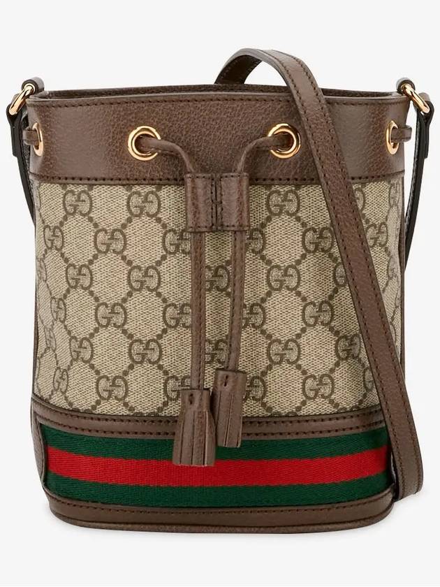 Ophidia GG Mini Bucket Bag Brown - GUCCI - BALAAN 3