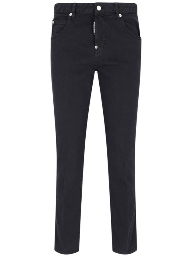 Bull Crop Jeans Black - DSQUARED2 - BALAAN 2