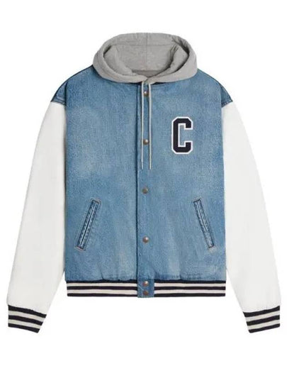 Teddy Loose Bomber Jacket Blue - CELINE - BALAAN 2