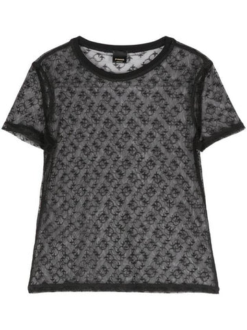 Pinko Togo T-Shirt Pizzo Monogram - PINKO - BALAAN 1