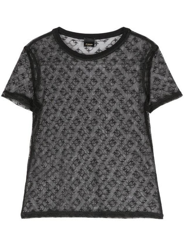 Pinko Togo T-Shirt Pizzo Monogram - PINKO - BALAAN 1