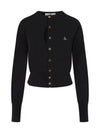 Ripped Embroidery Cardigan Black - VIVIENNE WESTWOOD - BALAAN 3