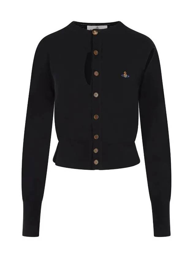 Ripped Embroidery Cardigan Black - VIVIENNE WESTWOOD - BALAAN 3