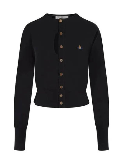 Ripped Embroidery Cardigan Black - VIVIENNE WESTWOOD - BALAAN 2