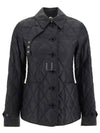 Diamond Quilted Thermoregulated Jacket Black - BURBERRY - BALAAN 2