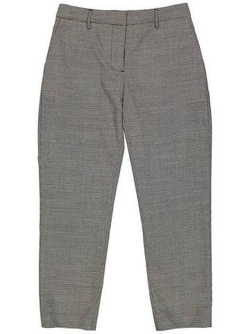 Men's Check Tailored Crop Pants Dark Gray - BURBERRY - BALAAN 1