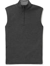 Men'S Neck Zip Merino Wool Dunes Vest Dark Grey - G/FORE - BALAAN 1