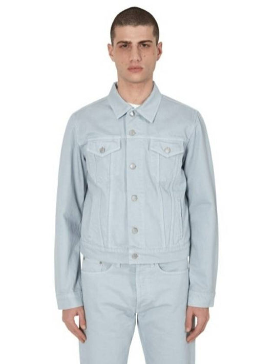 Men's VOSTE Denim Jacket Blue 9395 - DRIES VAN NOTEN - BALAAN 1