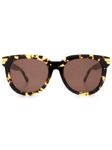 Eyewear Havana Bold Round Sunglasses Brown - BOTTEGA VENETA - BALAAN 1