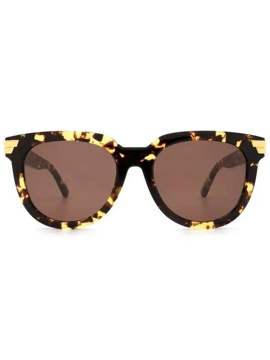 Eyewear Havana Bold Oval Sunglasses Brown - BOTTEGA VENETA - BALAAN 1