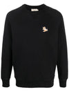 Chillax Fox Patch Classic Sweatshirt Black - MAISON KITSUNE - BALAAN 2