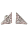 Triangle Logo Earrings Pink - PRADA - BALAAN 2