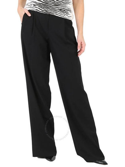 Grande Poudre Wide Pants Black - SAINT LAURENT - BALAAN 2