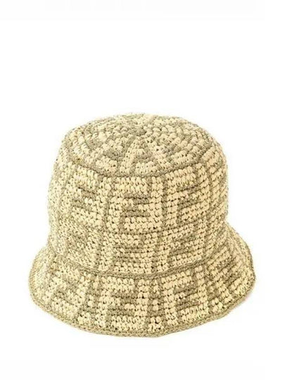 FF Raffia Bucket Hat Gold - FENDI - BALAAN 2