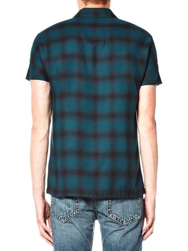 Ombre Plaid Short Sleeve Shirt - HELMUT LANG - BALAAN 2