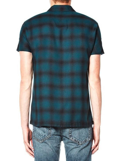 Ombre Plaid Short Sleeve Shirt - HELMUT LANG - BALAAN 2