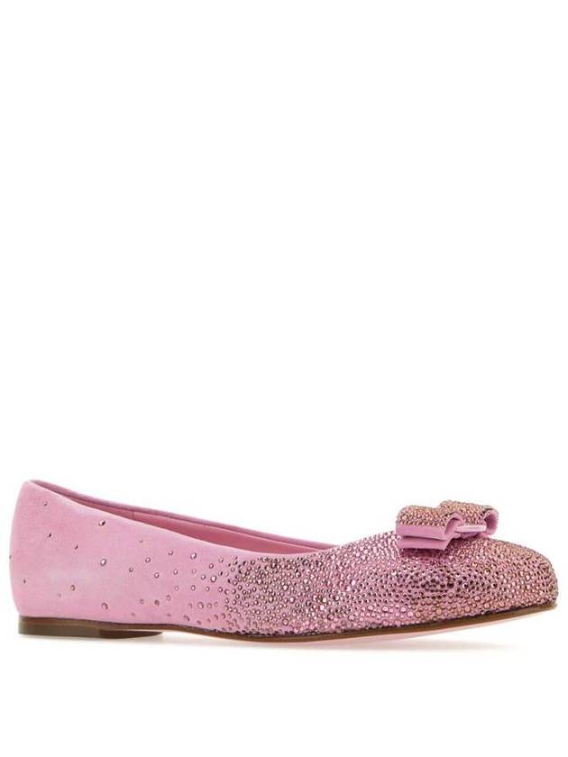 23 fw Ballerina Flat Shoes WITH Vara Bow Crystal FERRAGAMO 01F6080763705 007GU B0230429652 - SALVATORE FERRAGAMO - BALAAN 3