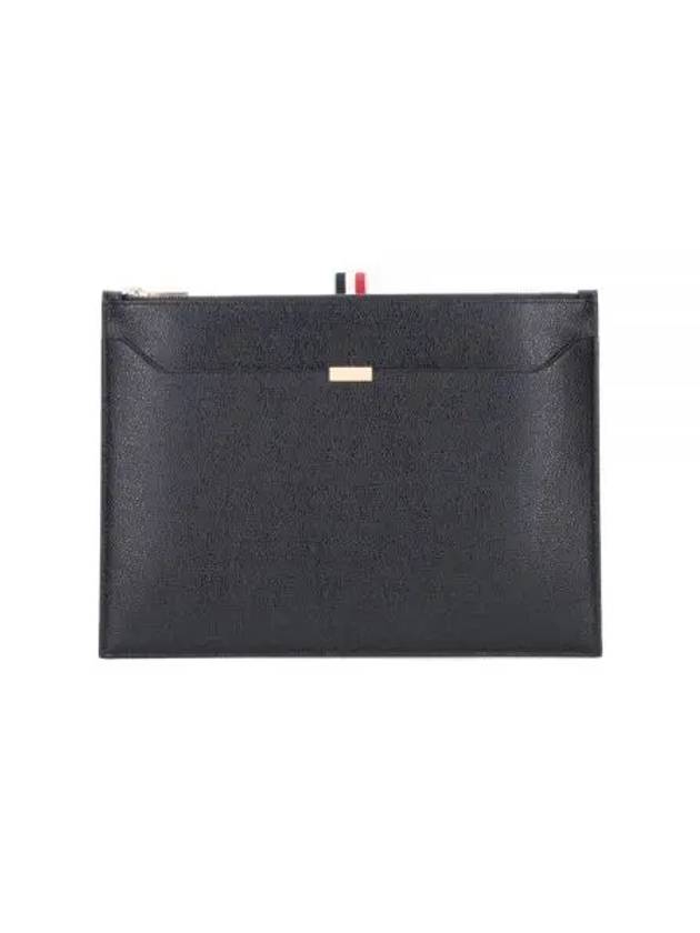 RWB Tab Double Pocket Medium Clutch Black UAC005A 00198 - THOM BROWNE - BALAAN 1