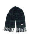 Drold Monsieur Unisex Tartan Check Scarf Muffler Dark Green CSF105 WS001 DGN - DROLE DE MONSIEUR - BALAAN 1