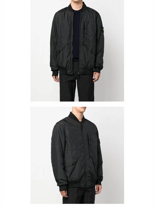 Garment Dyed Crinkle Reps Jacket Black - STONE ISLAND - BALAAN 5