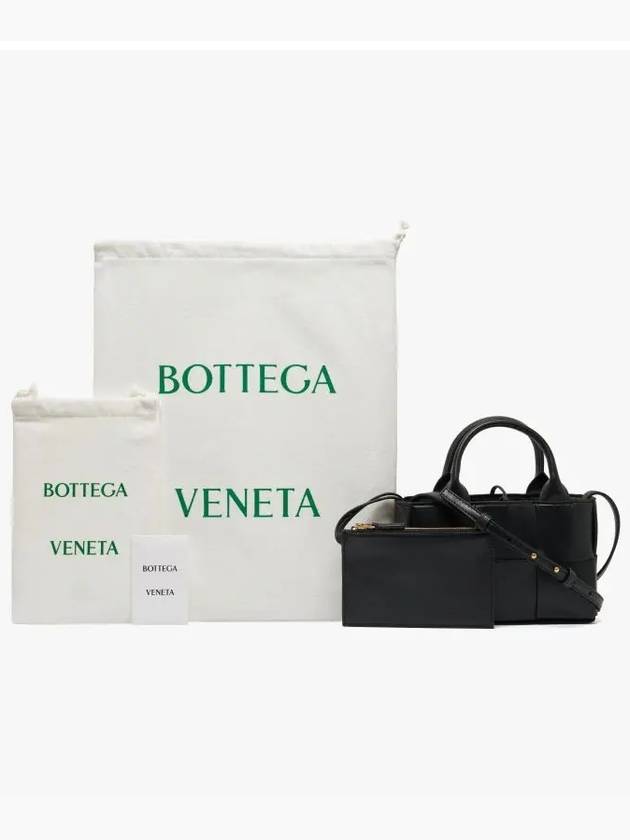 Candy Acro Intrecciato Tote Bag Black - BOTTEGA VENETA - BALAAN 4