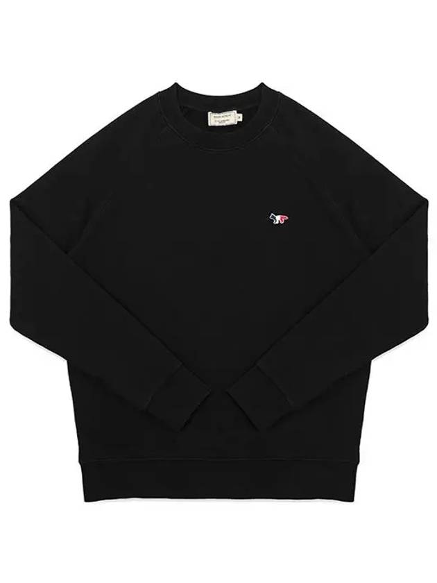 Tricolor Fox Patch Sweatshirt Black - MAISON KITSUNE - BALAAN 3