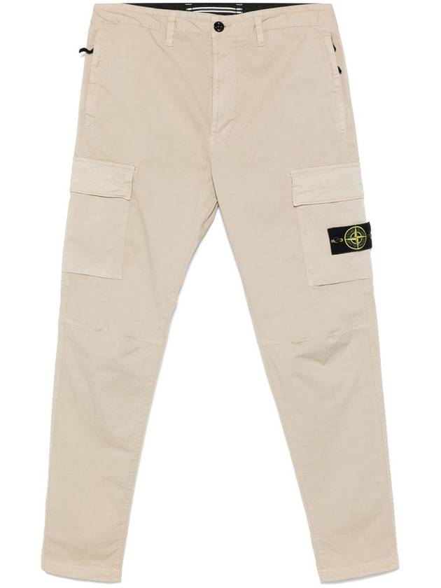 Stone Island Trousers Beige - STONE ISLAND - BALAAN 1