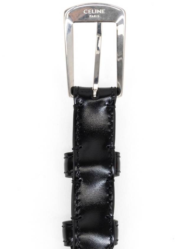 BC-02 18mm Leather Belt Black - CELINE - BALAAN 8