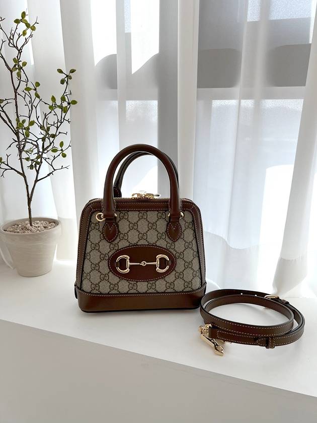 Horsebit 1955 Mini Top Handle Tote Bag Brown - GUCCI - BALAAN 5