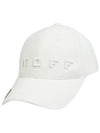 Golfwear Men's Embroidered Logo Ball Cap White - ONOFF - BALAAN 1