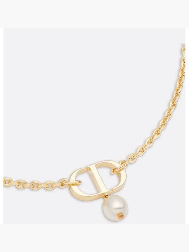 Petit CD Pearl Necklace Gold - DIOR - BALAAN 3