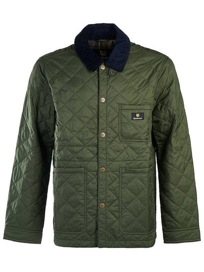 Kenning Quilting  Logo Patch Jacket Green - BARBOUR - BALAAN 2