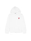 Double Heart Wappen Zip Up Hoodie White - COMME DES GARCONS - BALAAN 6