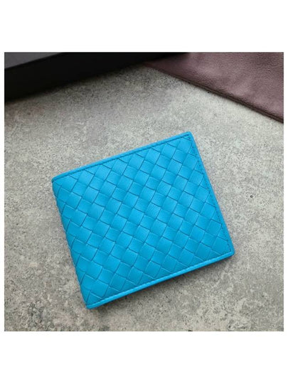 Intrecciato Half Wallet Blue - BOTTEGA VENETA - BALAAN 2