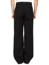 Wide Leg Gabardine Tailored Straight Pants Black - GUCCI - BALAAN 5