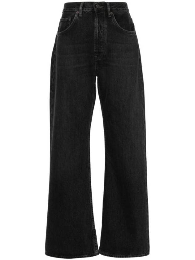 High Rise Loose Fit Jeans Black - ACNE STUDIOS - BALAAN 2