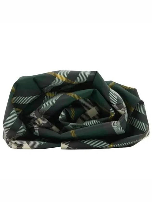 Logo Check Clutch Bag Green - BURBERRY - BALAAN 2