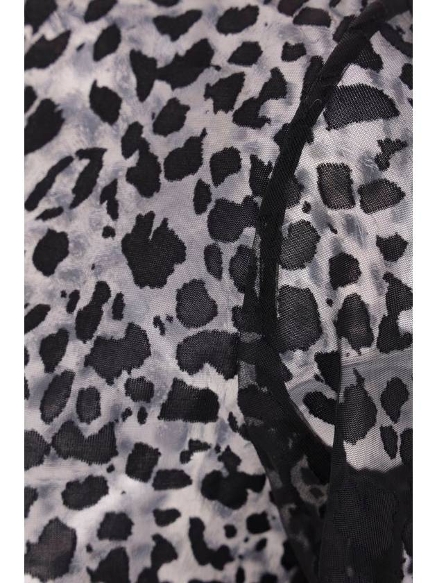 Alexander McQueen Semi-Sheer Leopard Print Top - ALEXANDER MCQUEEN - BALAAN 4