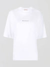 Logo Cotton Short Sleeve T-Shirt White - MARNI - BALAAN 2