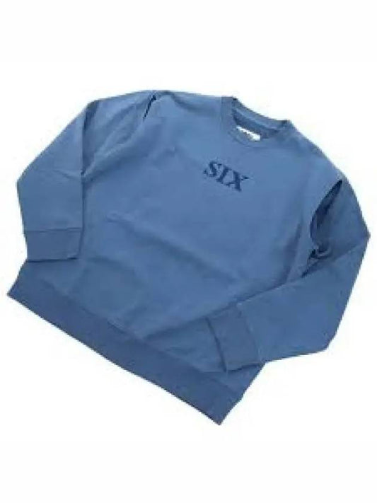 Six Logo Sweatshirt Blue - MAISON MARGIELA - BALAAN 1