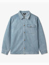 Pierre Oversized Shirt Bleach Denim Jacket Blue - A.P.C. - BALAAN 2