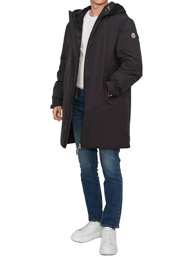 Nible Long Down Padding Black - MONCLER - BALAAN 6