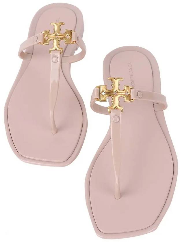 Roxanne Jelly Logo Flip Flops Meadowsweet - TORY BURCH - BALAAN 3